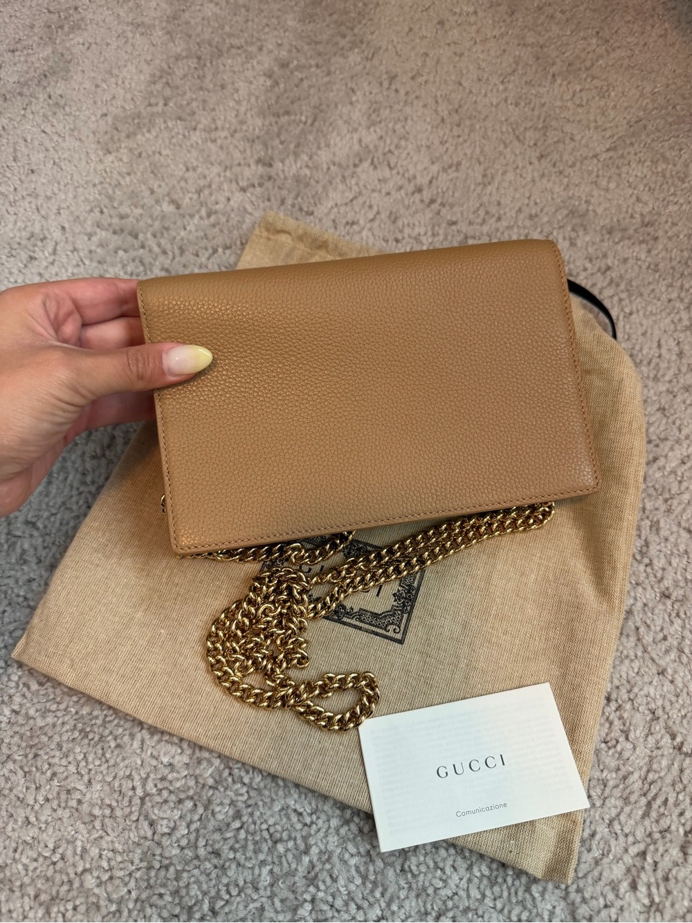 Gucci Petite GG Marmont Wallet On Chain! - Picture 3 of 6